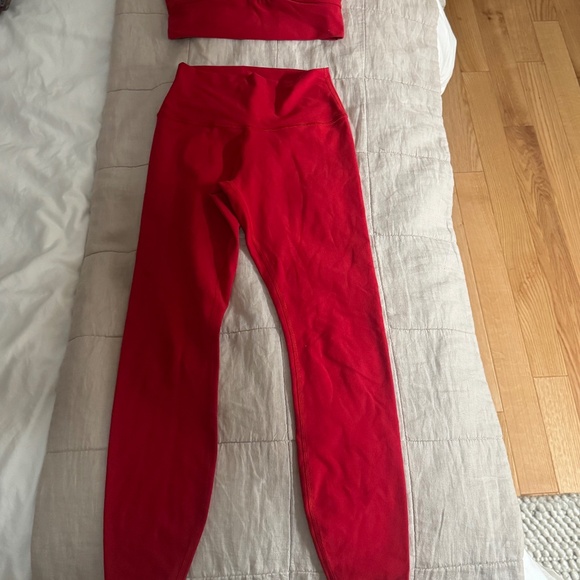 ALO Yoga Other - Alo “Alosoft” high waist 7/8 highlight legging Bold Red